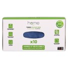 Lingettes en tissu microfibres 20x20 cm bleu  x10 - Fiducial
