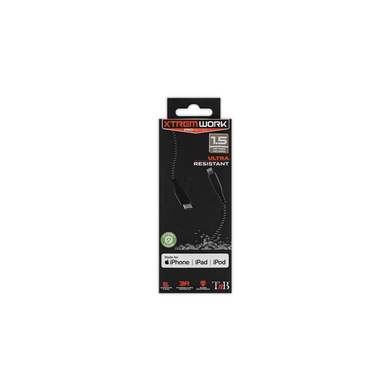 XTREMWORK - Câble USB-C/Lightning - 1.50m  - Fiducial