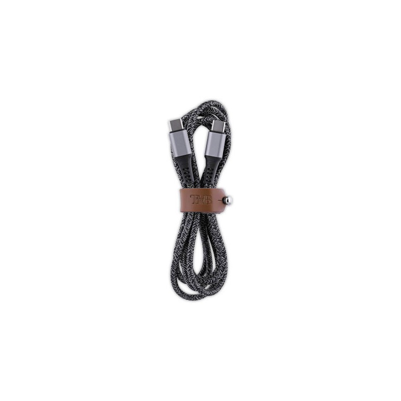 Câble de charge USB-C/USB-C avec attache  - Fiducial
