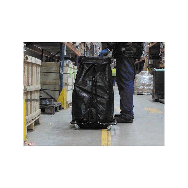 4 roulettes pour support poubelle 116349  - Fiducial