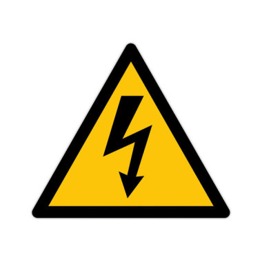 Adhésif sol anti-dérapant danger électricité  - Fiducial