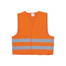 Gilet de sécurité orange - 2 bandes réfléchissantes  - Fiducial