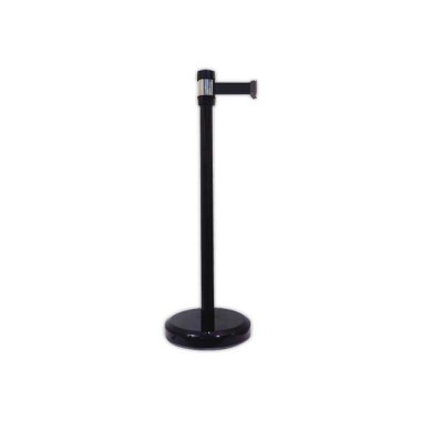 Poteau à sangle noir 2M  - Fiducial