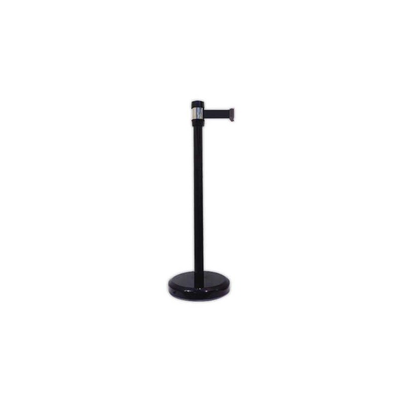 Poteau à sangle noir 2M  - Fiducial