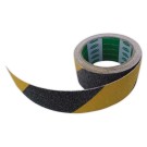 Adhésif anti-dérapant 50mm X 5M noir/jaune  - Fiducial