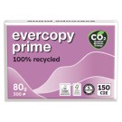 Ramettes 500f. de papier recyclé 100% EVERCOPY PRIME A4 80G  x5 - Fiducial