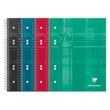 Cahier spirale Clairefontaine perforé Bind'O Block A5+, 5x5, 180 pages  - Fiducial