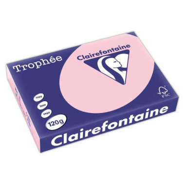 Ramette de 250 feuilles de papier Trophée A4 120g rose  - Fiducial