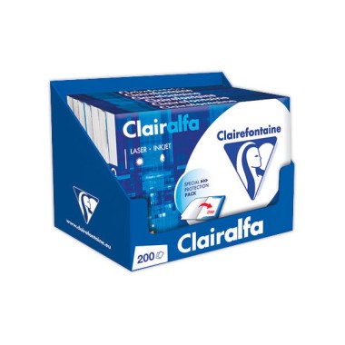 Étui 200 feuilles papier blanc CLAIREFONTAINE Clairalfa A4 80g  - Fiducial