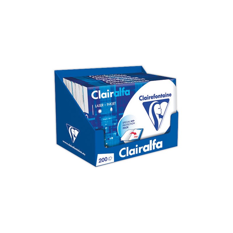 Étui 200 feuilles papier blanc CLAIREFONTAINE Clairalfa A4 80g  - Fiducial