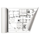 Rouleau de papier blanc pour copieur CLAIREFONTAINE 0,914x175 m - 75g  - Fiducial