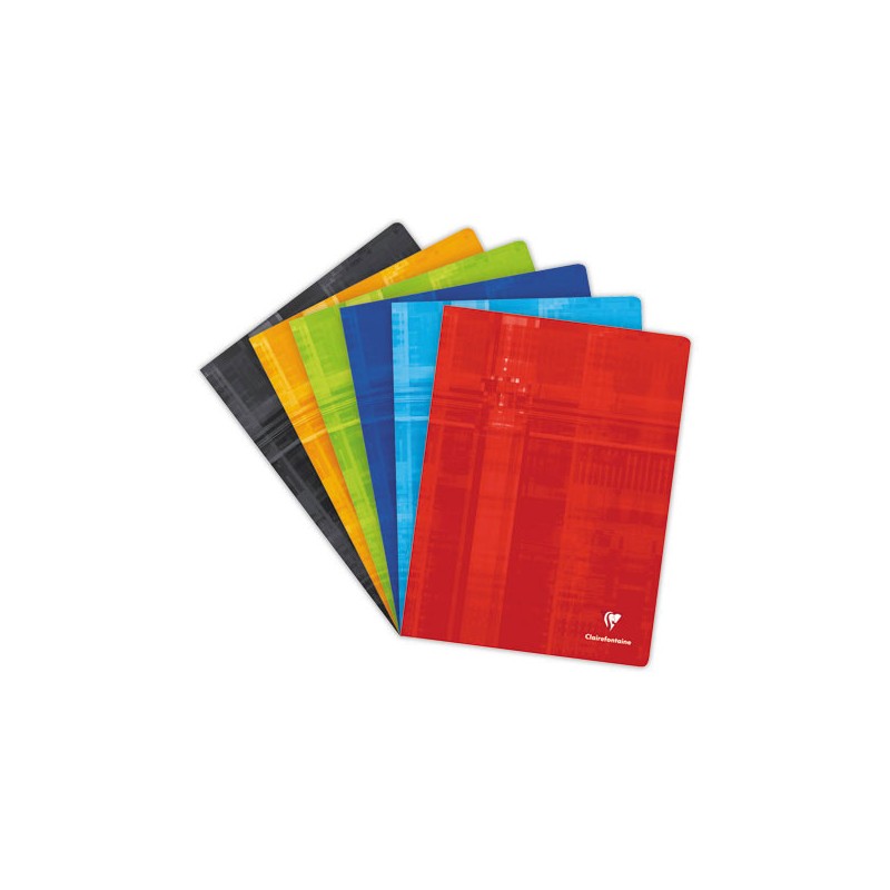 Cahier piqué 24x32 cm 96 pages petits carreaux - couleur aléatoire  - Fiducial