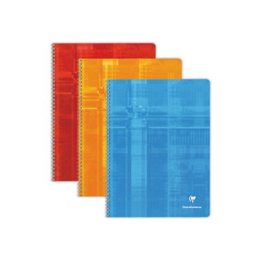 Cahier spirale Clairefontaine 90g, 24x32,180 pages, 5x5  - Fiducial