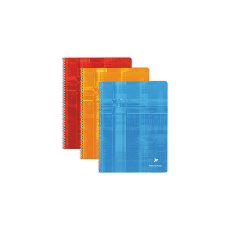 Cahier spirale Clairefontaine 90g, 24x32,180 pages, 5x5  - Fiducial