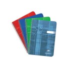 Cahier reliure spirale A5 180 pages ligné - couleur aléatoire  - Fiducial