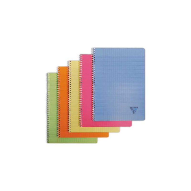 Cahier spirale Linicolor A4 180 pages,Séyès, 90g  - Fiducial
