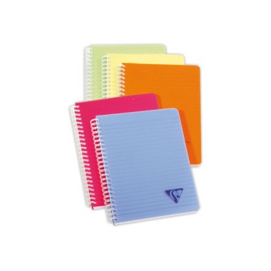 Cahier spirale Linicolor A4 180 pages.Ligné, 90g  - Fiducial