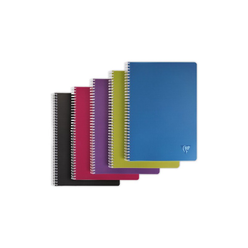 Cahier spirale Linicolor A4 180 pages,5x5, 90g  - Fiducial