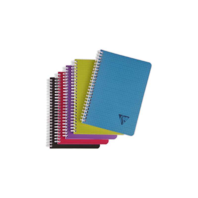 Cahier spirale Linicolor A5 180 pages,5x5, 90g  - Fiducial