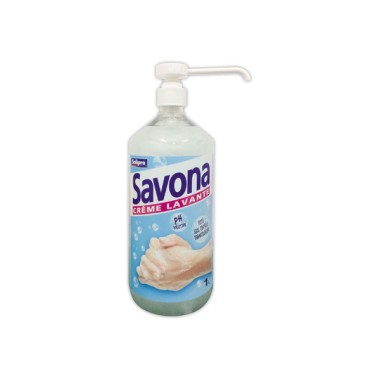Flacon pompe crème lavante 1L parfum Amande  - Fiducial