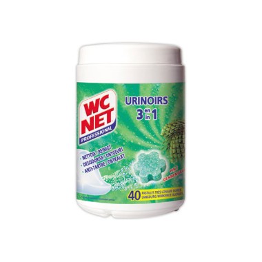 Pot de 40 pastilles urinoirs 3 en 1  - Fiducial