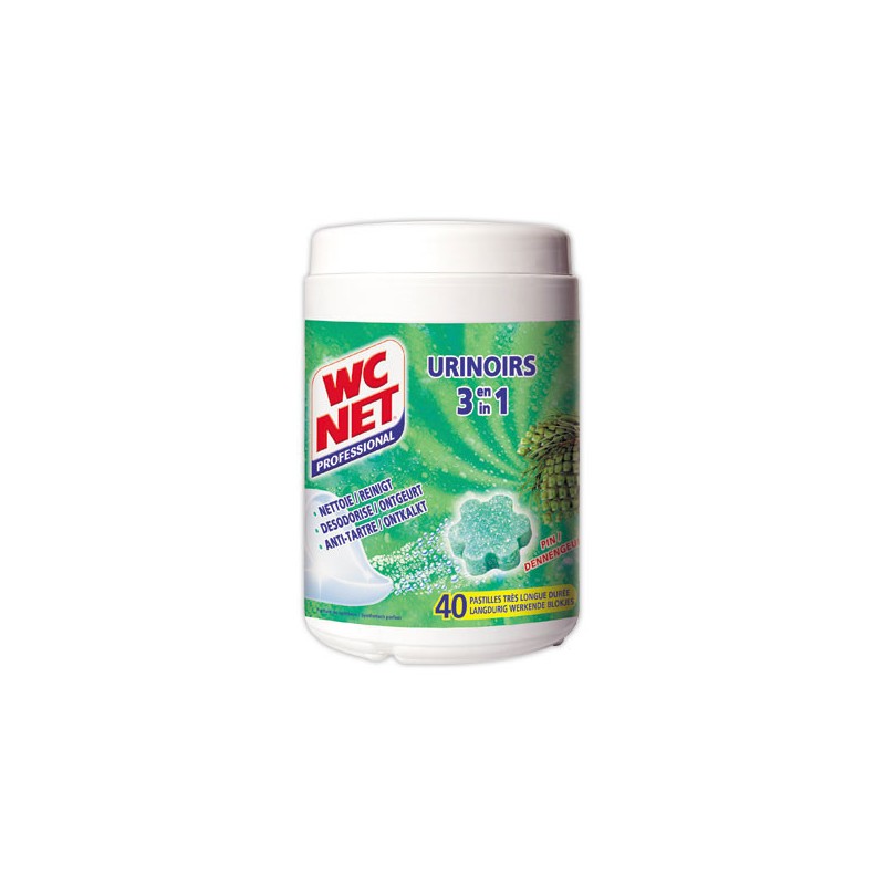 Pot de 40 pastilles urinoirs 3 en 1  - Fiducial
