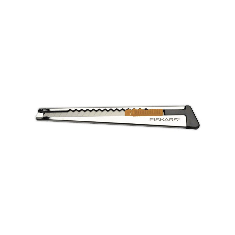 Cutter FISKARS Métal Professionnel Plat 9mm - coloris métal  - Fiducial