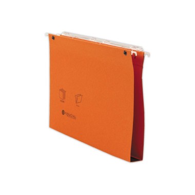 Dossiers suspendus tiroirs FIDUCIAL Coloris - orange - Fond 30 mm  x25 - Fiducial