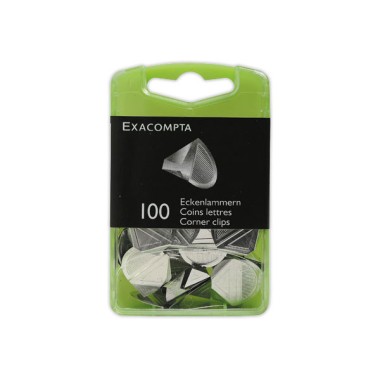 Coins de lettres en aluminium - couleur argent  x100 - Fiducial