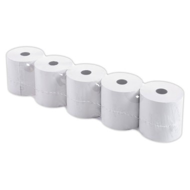 Bobines de papier terminaux carte bancaire 57X60X12 sans BPA  x10 - Fiducial