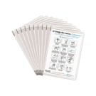 poches à pivot antimicrobiennes INOX blanches  x10 - Fiducial