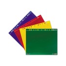 pochettes intercalaires perforées aimantées bleues  x5 - Fiducial