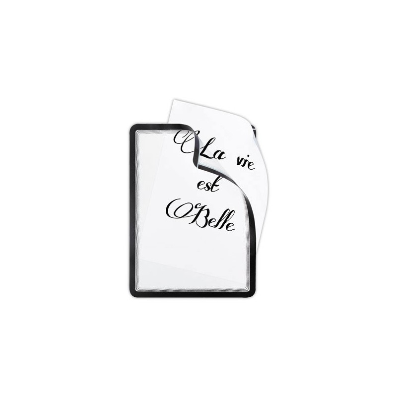 Cadre Magneto magnétique noir A4 - Tarifold  x2 - Fiducial