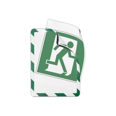 Pochettes d'affichage magnétiques Security A4 Vert/blanc DJOIS  x2 - Fiducial