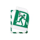Pochettes d'affichage adhésives Security A4 Vert/blanc DJOIS  x2 - Fiducial