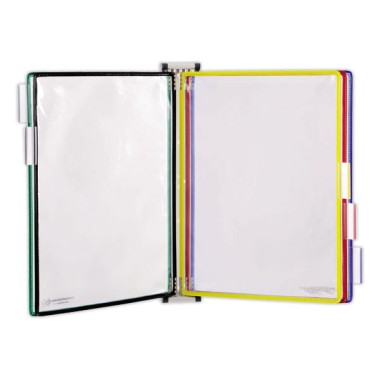 Kit mural métal 5 poches coloris assortis  - Fiducial