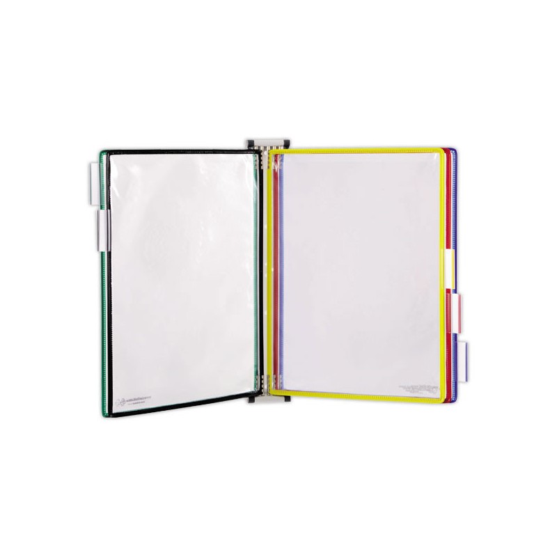 Kit mural métal 5 poches coloris assortis  - Fiducial