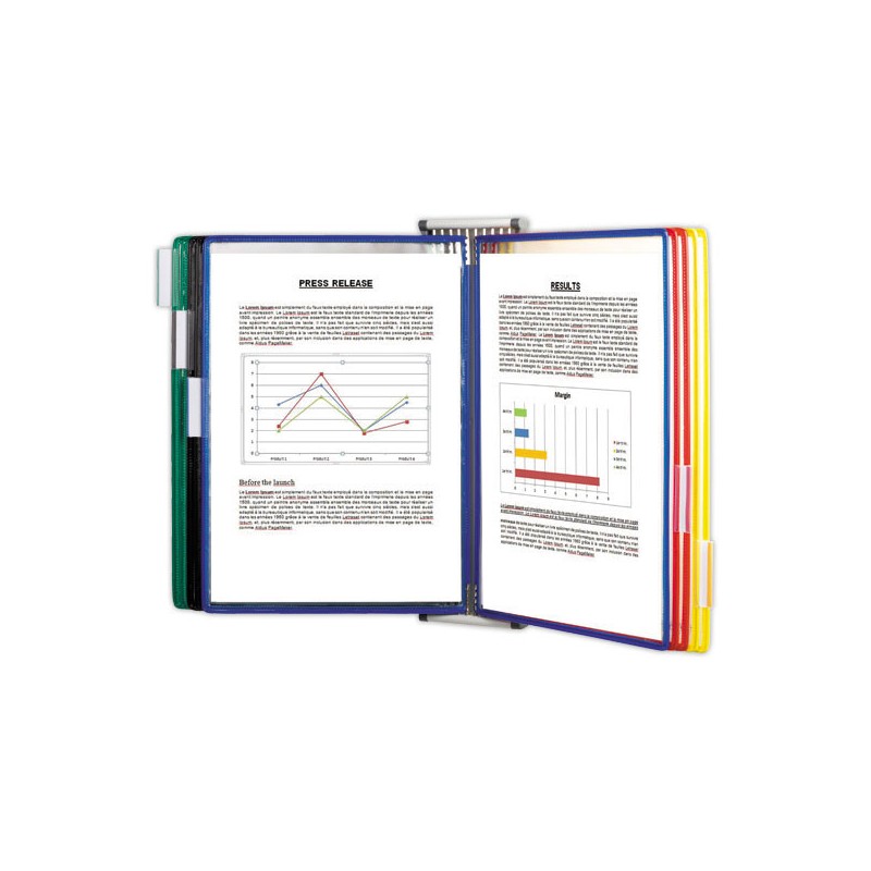 Kit mural TARIFOLD 10 poches  - Fiducial