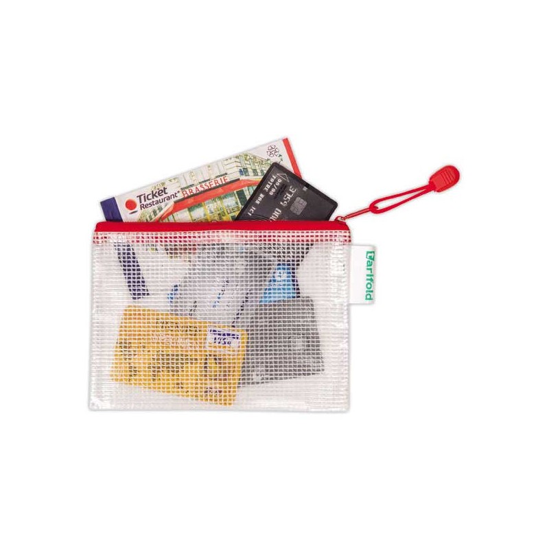 Pochettes souples armées ZIP - TARIFOLD-A6  x8 - Fiducial