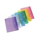 pochettes polypropylène recyclé A4 - Assorties  x12 - Fiducial