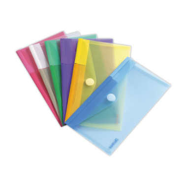 pochettes polypropylène à scratch - Assortis  x6 - Fiducial