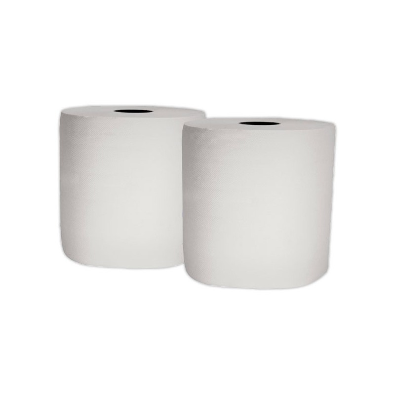 Bobines industrielles blanches lisses  x2 - Fiducial