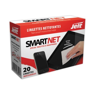 20 lingettes SMARTNET pour smartphoneset tablettes  - Fiducial