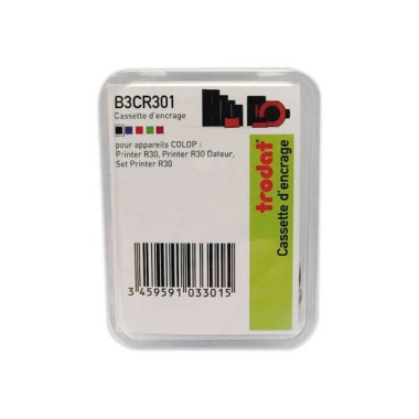 Encriers Trodat pour Colop er30 noir rond  x3 - Fiducial