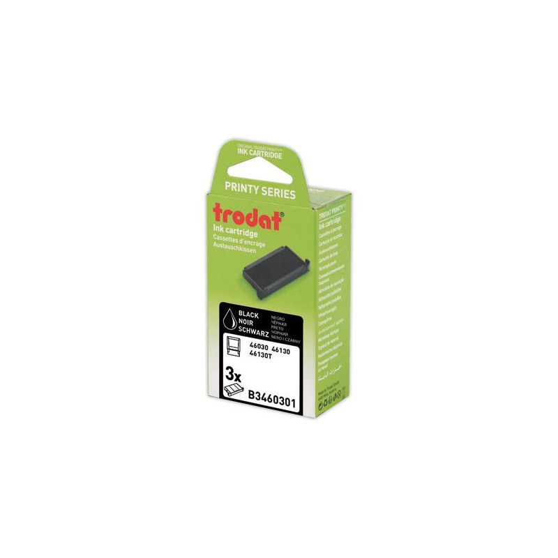 Encriers Trodat 46030a noir  x3 - Fiducial