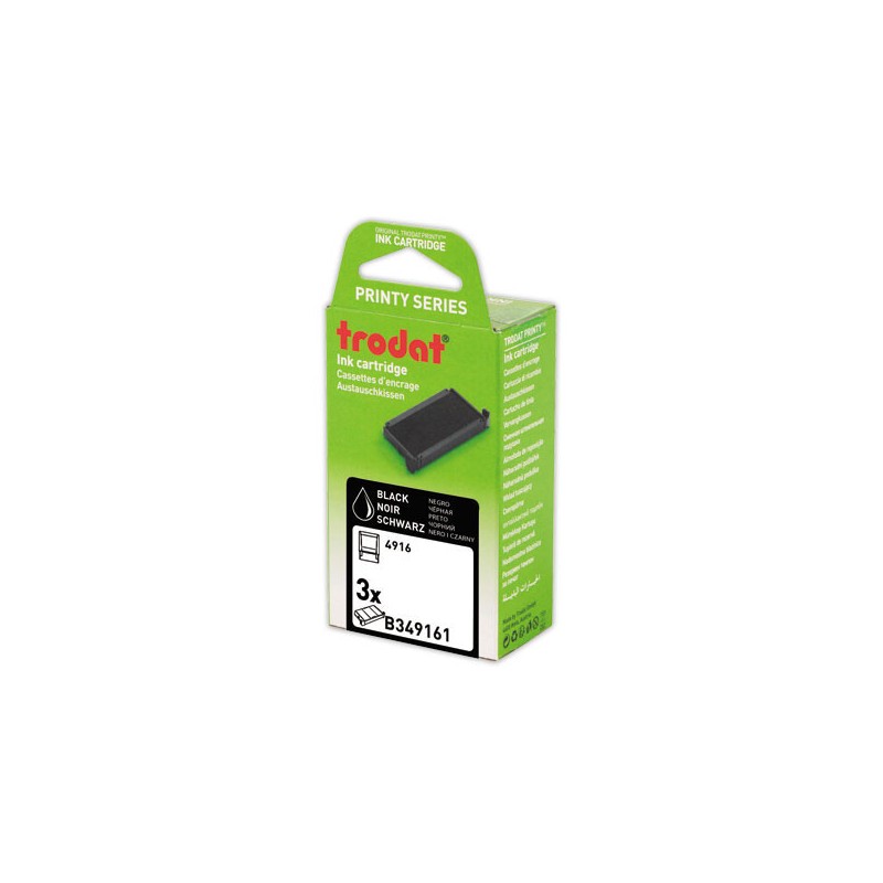 Encriers Trodat 4916 noir  x3 - Fiducial