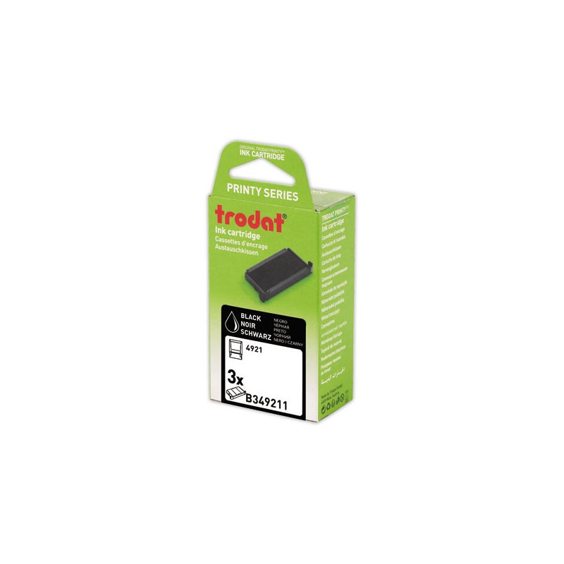 Encriers Trodat 4921 noir  x3 - Fiducial