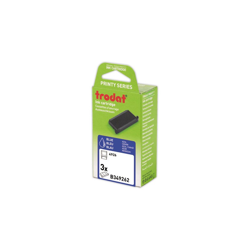 Encriers Trodat 4926 bleu  x3 - Fiducial