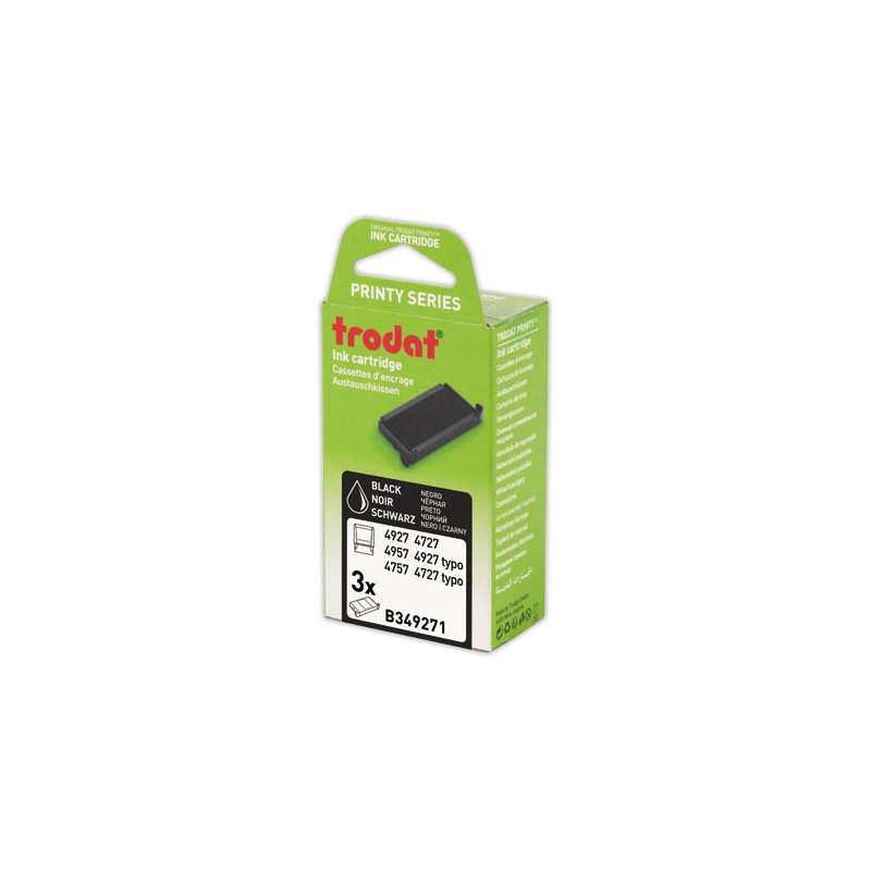 Encriers Trodat 4927 noir  x3 - Fiducial