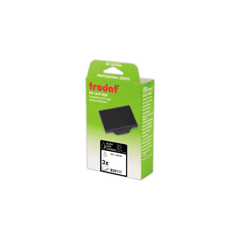 Encriers Trodat 5211 noir  x3 - Fiducial